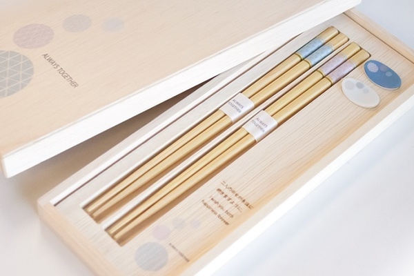 名入れ 夫婦箸 Always Together